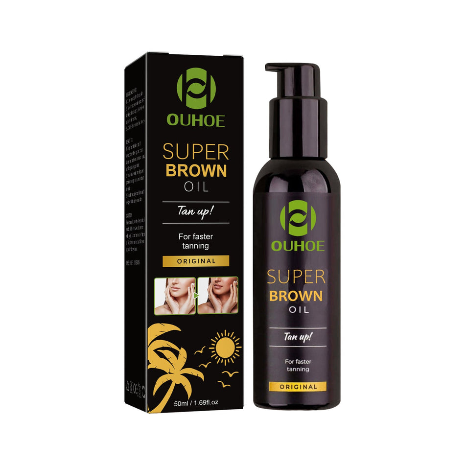 Ouhoe Blackening Oil – Self-Tanning Dark Bronze Moisturizing Body
