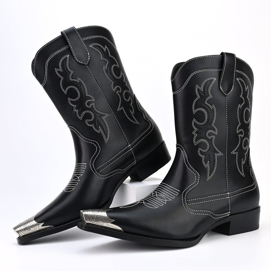 INSTOCK- Cowboy Boots for Men 2025 | Vintage Embroidery
