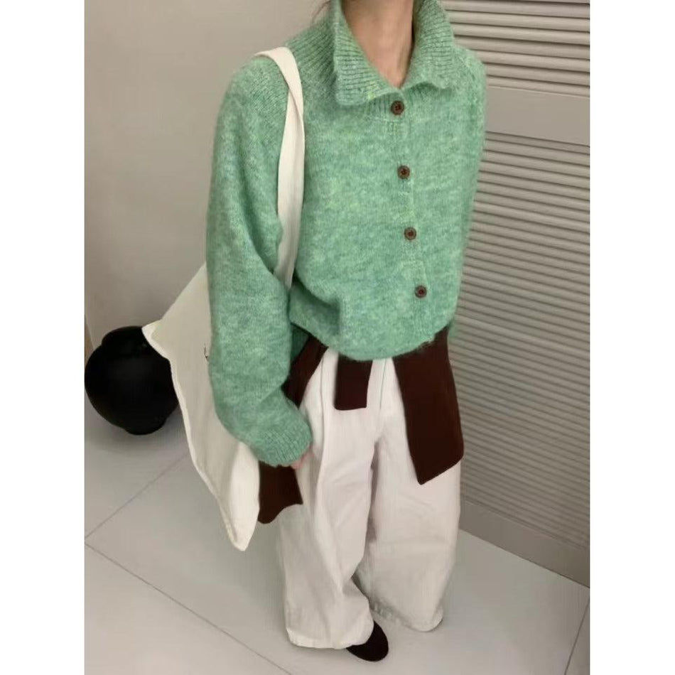 Korean Retro Vertical Collar Turtleneck Sweater