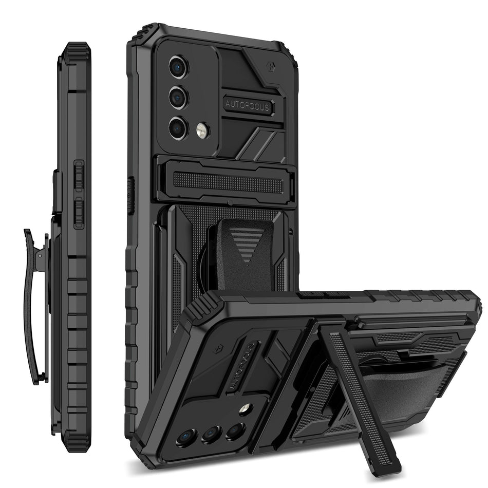 STOCK-Military-Style Bracket Clip Case for Oppo A54 & Realme C35