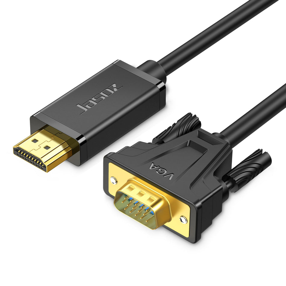 STOCK-HDMI to VGA Adapter Cable with Audio and Power Supply