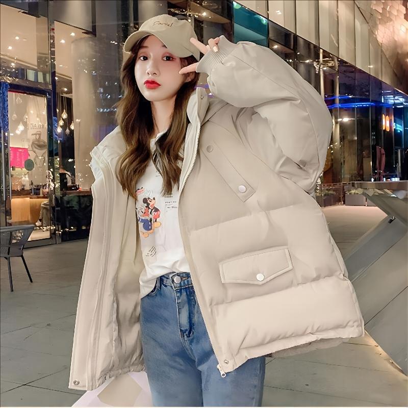 Korean Short Hooded Down Jacket
