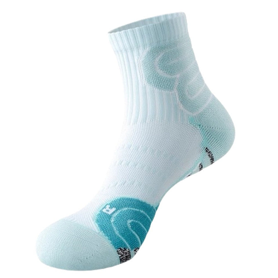 Men's Mid-Calf Marathon Sports Socks with Cushioned Sole