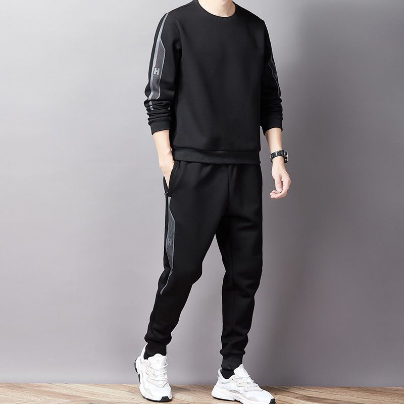 Men’s Autumn Sports Suit – Trendy Sweatshirt & Casual Pants