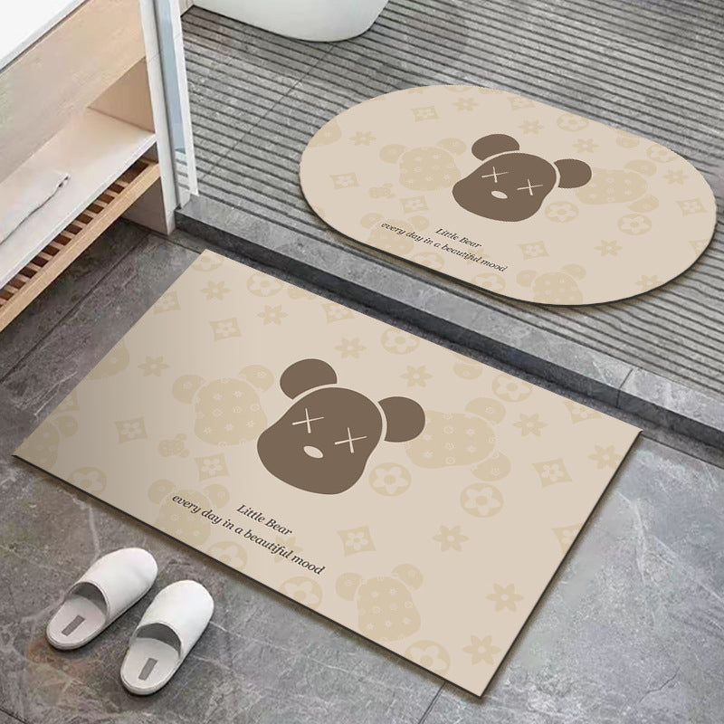 Diatom Mud Quick-Drying Soft Floor Mat – Non-Slip Absorbent