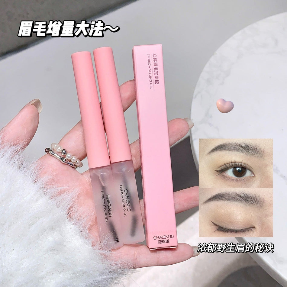 Sachino 3D Clear Eyebrow Styling Gel with Fine Brush