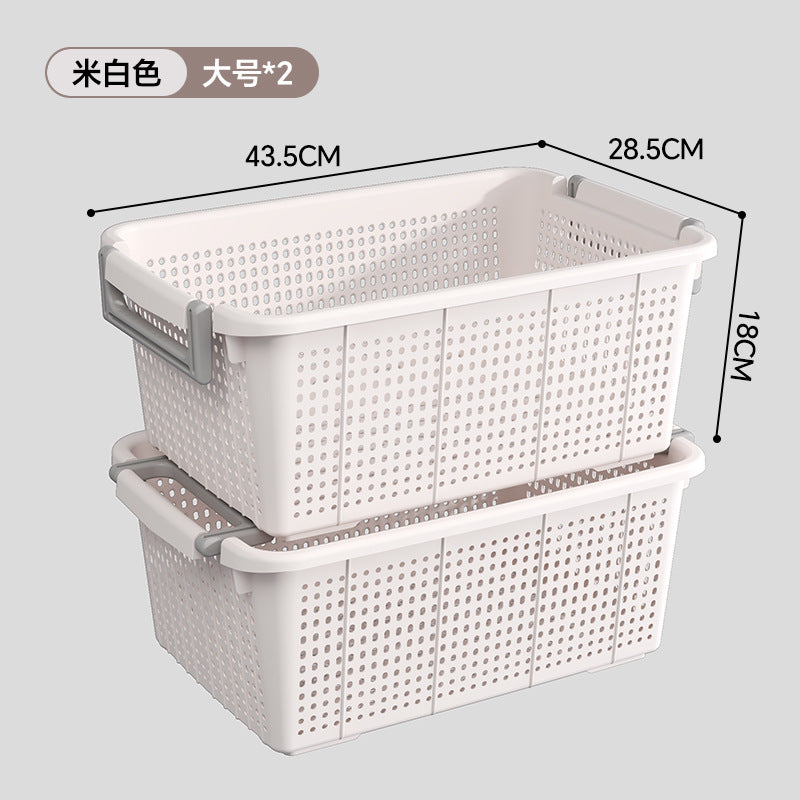 Large Capacity Multi Functional Desktop Storage Basket Organizer