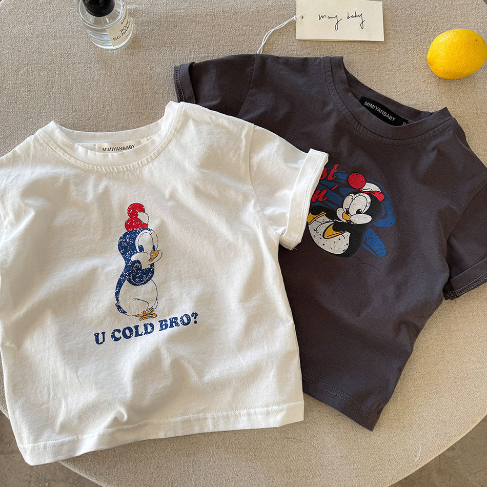 2025 Kids Breathable Summer T-Shirt Western Style Cartoon