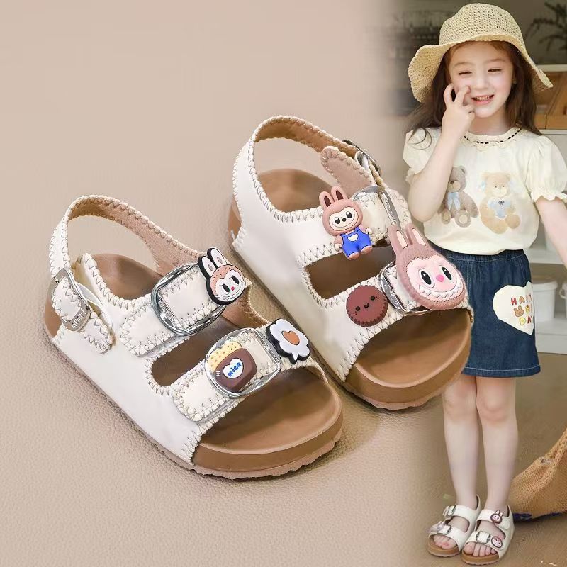 2025 Girls Cartoon Sandals Cute Baby Outdoor Beach Shoes