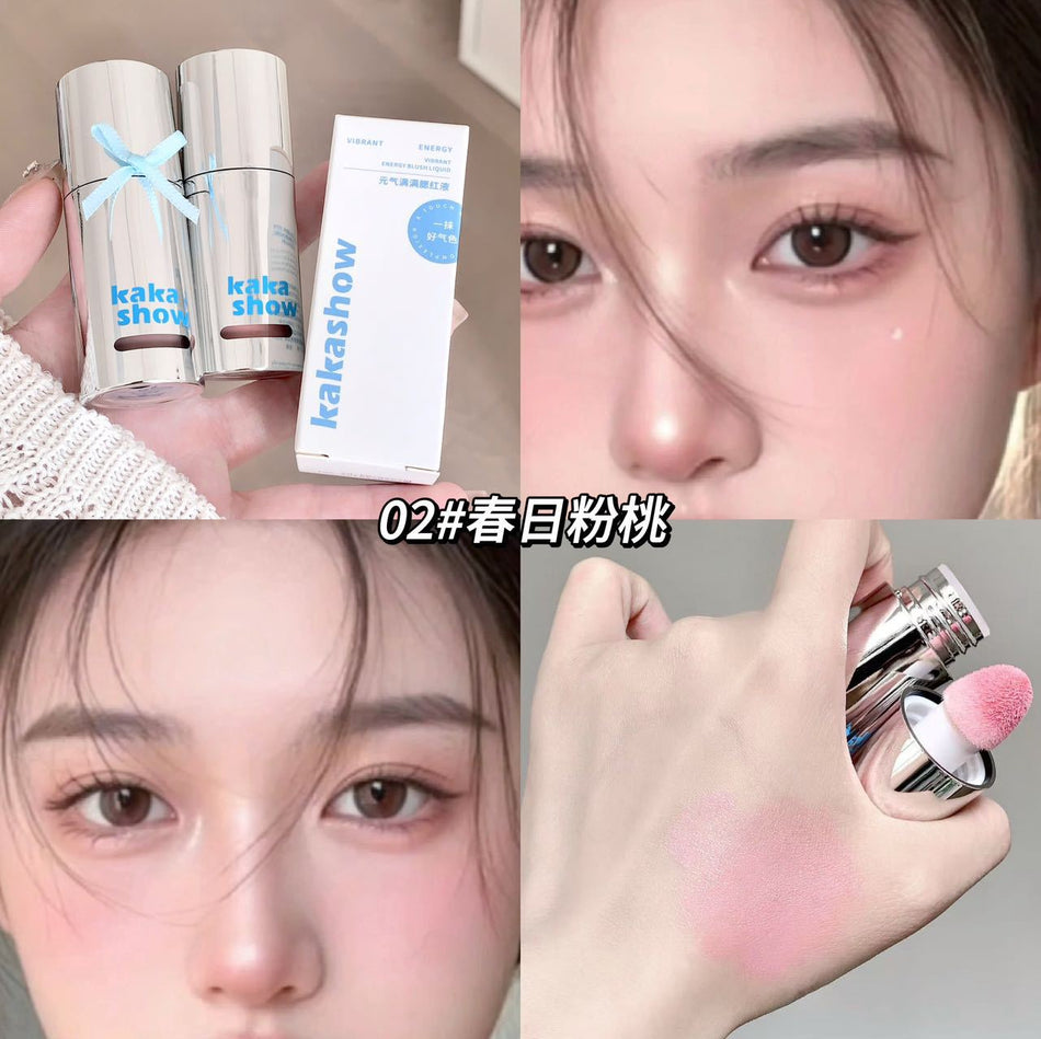 Kakashow Liquid Blush with Sponge Brush Natural Glow