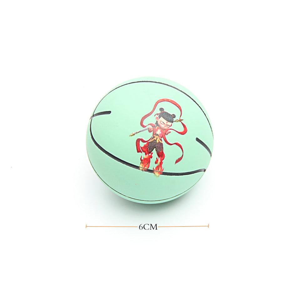Nezha 6CM High Elastic Baby Rubber Bouncy Ball