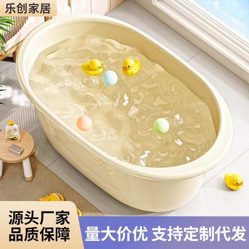 Large Thickened Baby Bath Bucket for Sitting & Lying
