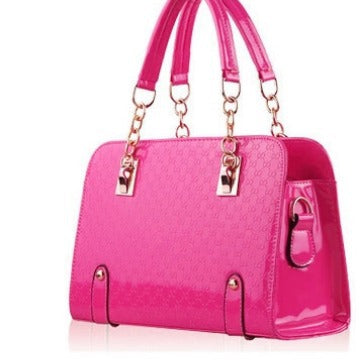 Embossed Shoulder Handbag European & American Style