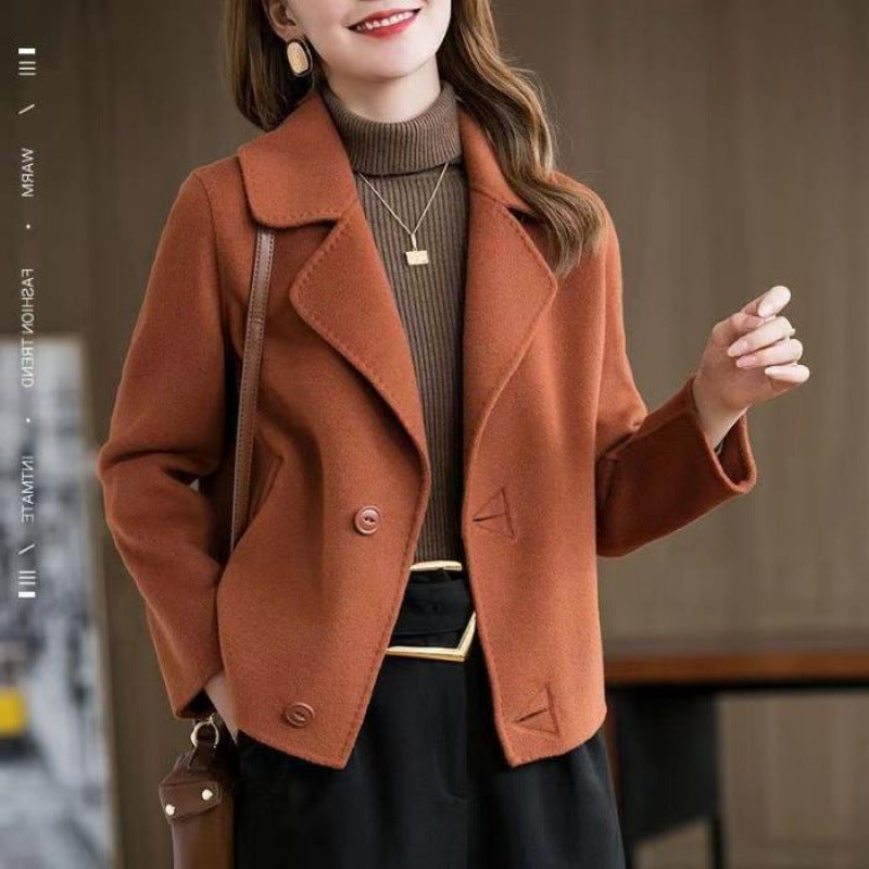 INSTOCK-Women's Double-Sided Woolen Coat