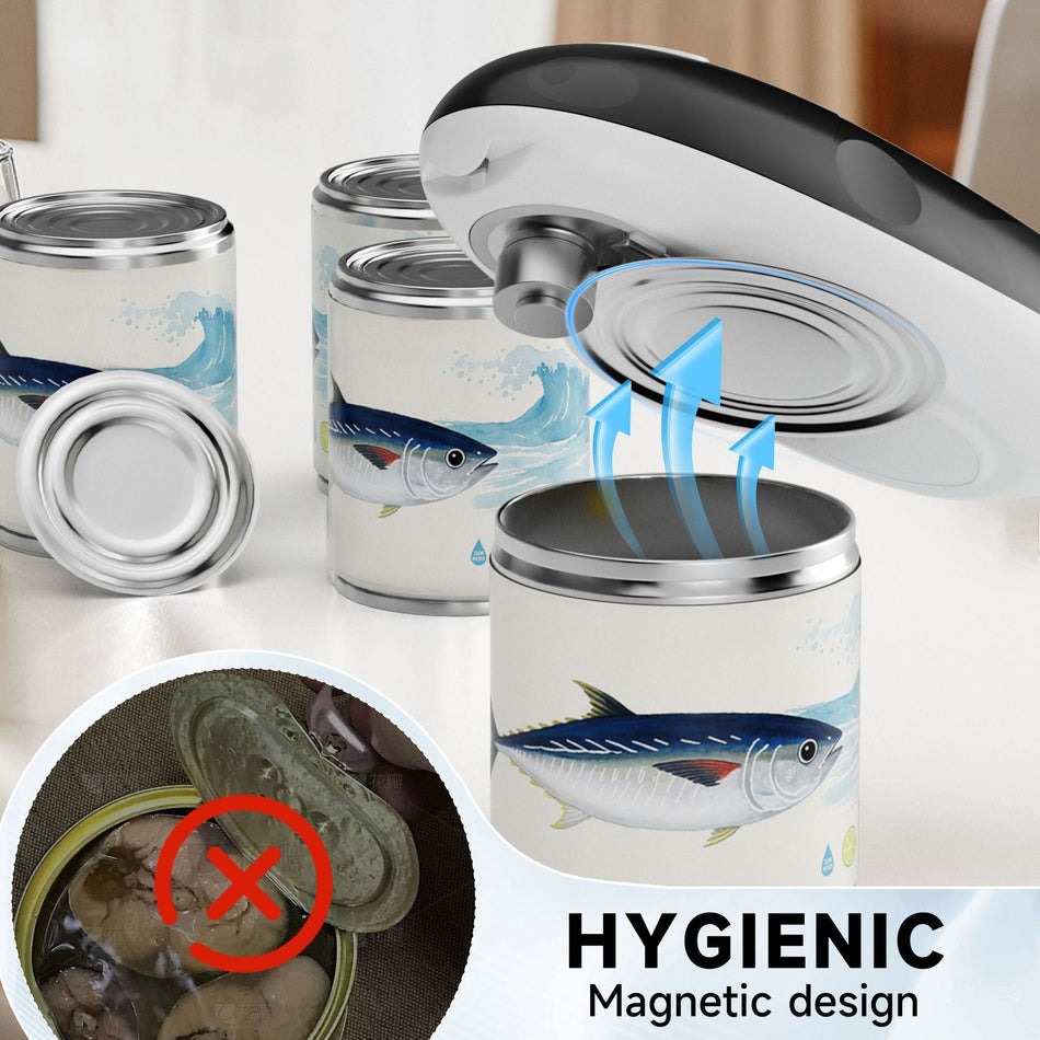 Multifunctional Portable Electric Can Opener with Magnetic Base