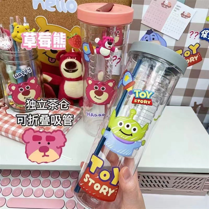 Cute Large-Capacity Cartoon Water Cup for Female Students