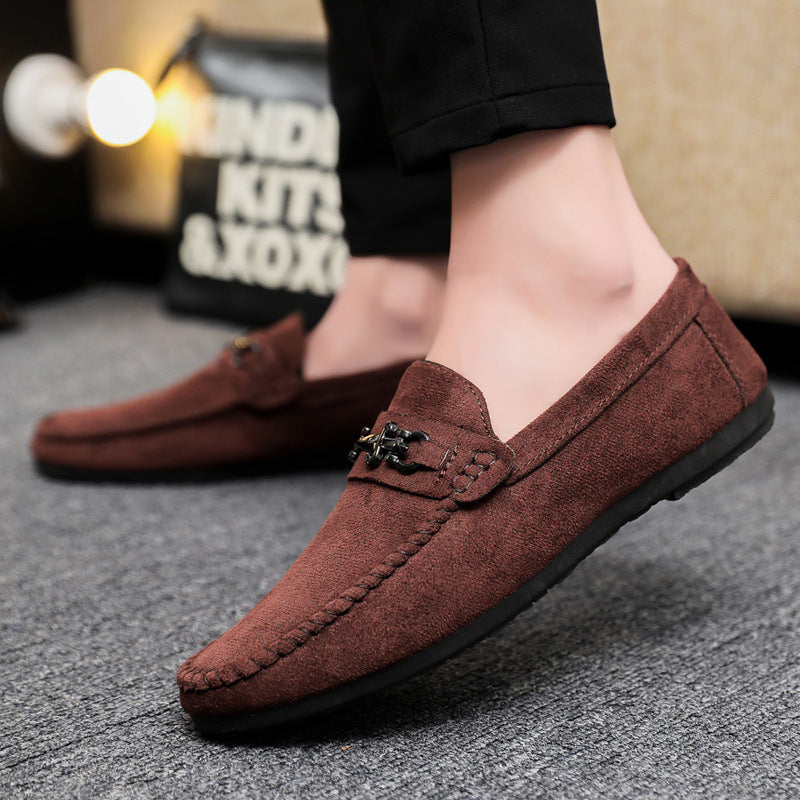 STOCK-Men’s Waterproof Leather Loafers – Casual Slip-On Handmade Shoes