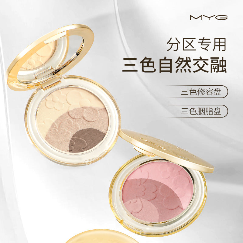 Meiyantang 3-Color Contour & Blush Makeup Palette