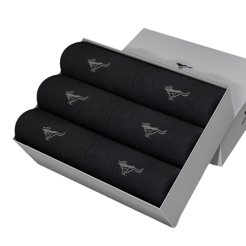 Seven Wolves Mens Cotton Business Socks – 6 Pairs