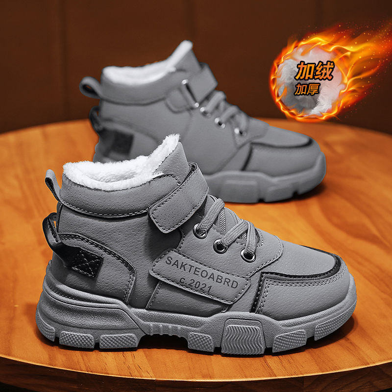 INSTOCK- Kids’ Fleece Sports Boots – Warm Winter Snow Footwear