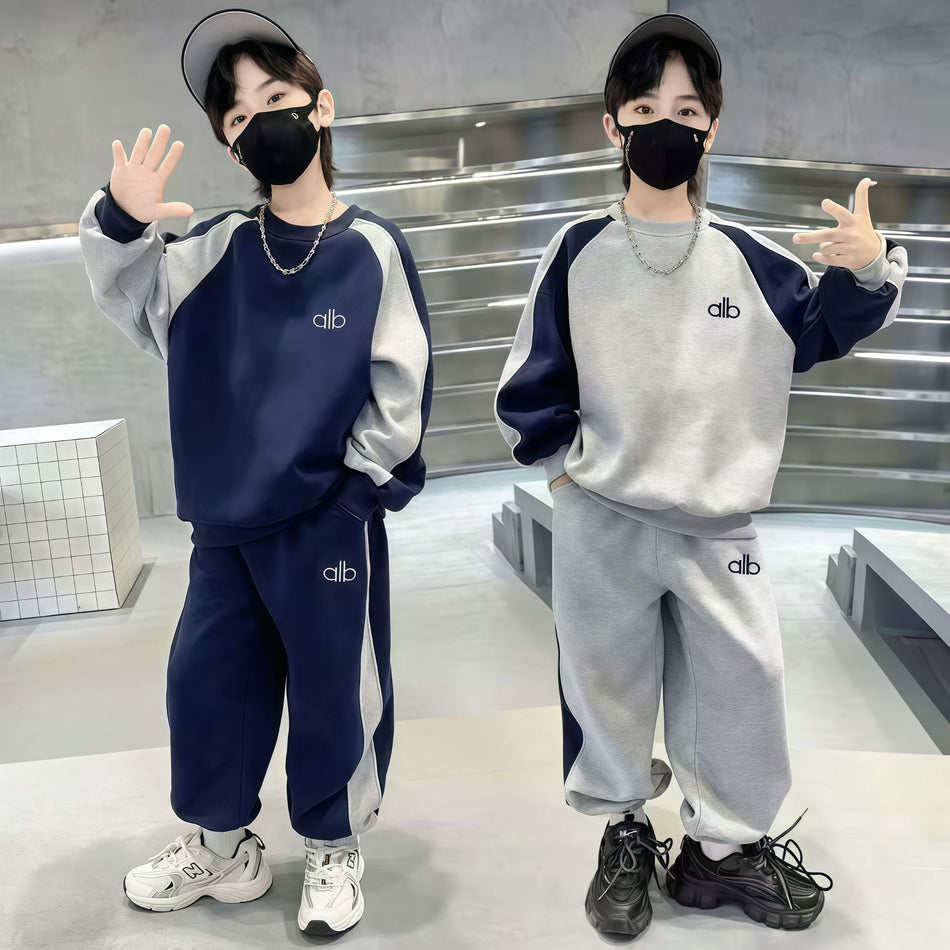 2025 Boys Casual Sweatshirt & Pants Sports Set