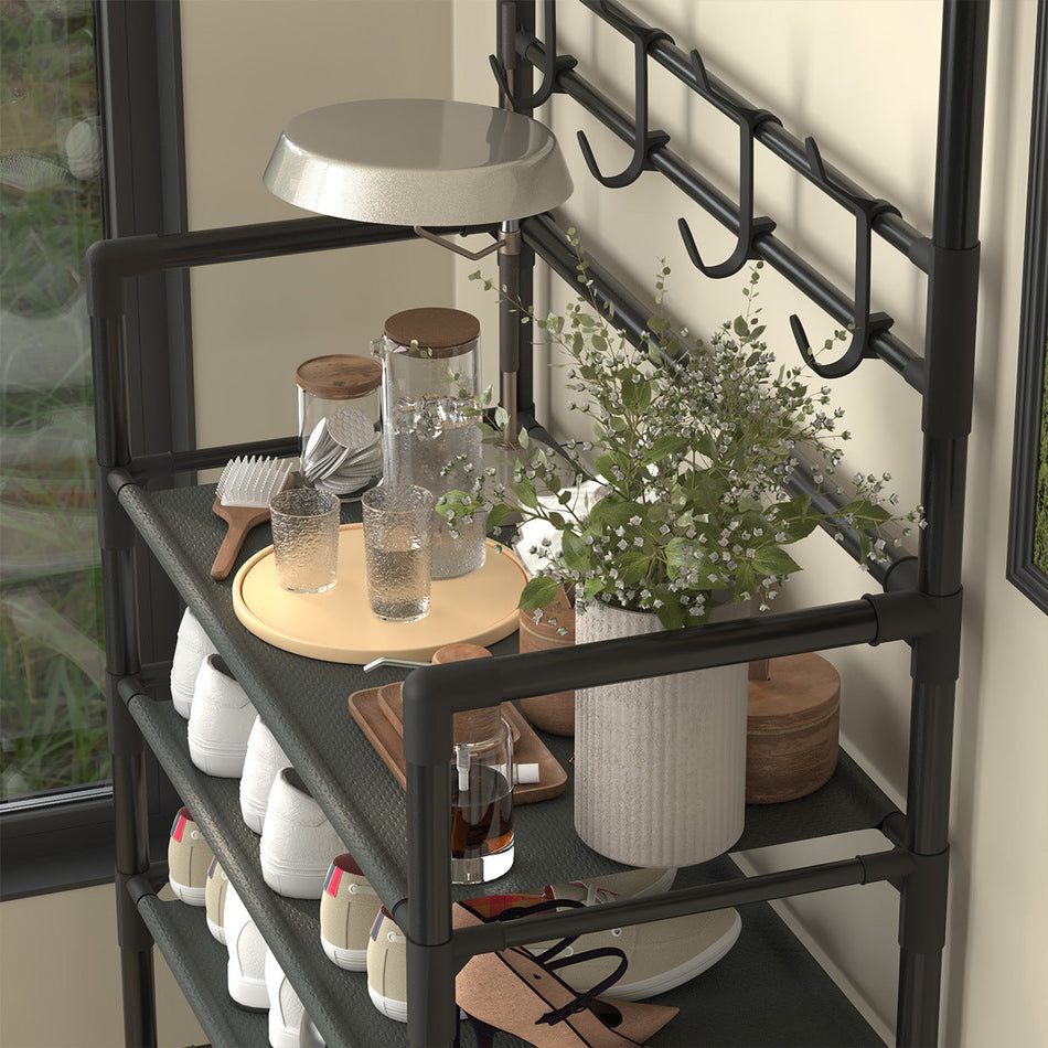 STOCK-Multi-Functional Floor-Standing Shoe & Coat Rack