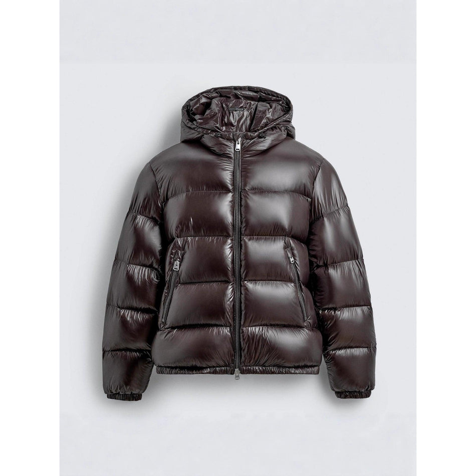 Men’s Winter Hooded Quilted Cotton Jacket Warm Heavy Coat