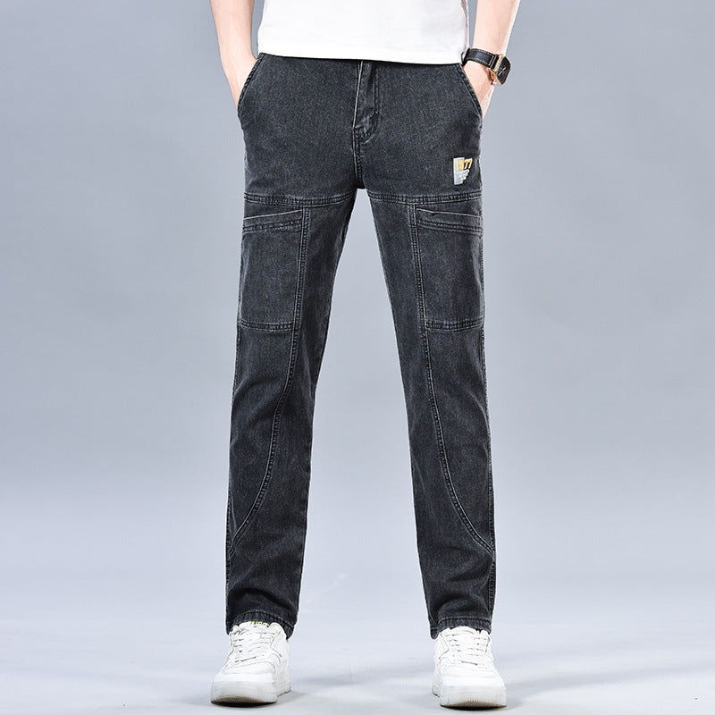 2026 Men’s Slim-Fit Six-Pocket Cargo Jeans