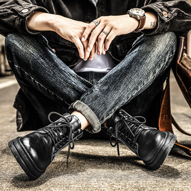 Men’s Martin Workwear Boots – Black & Rhubarb Styles