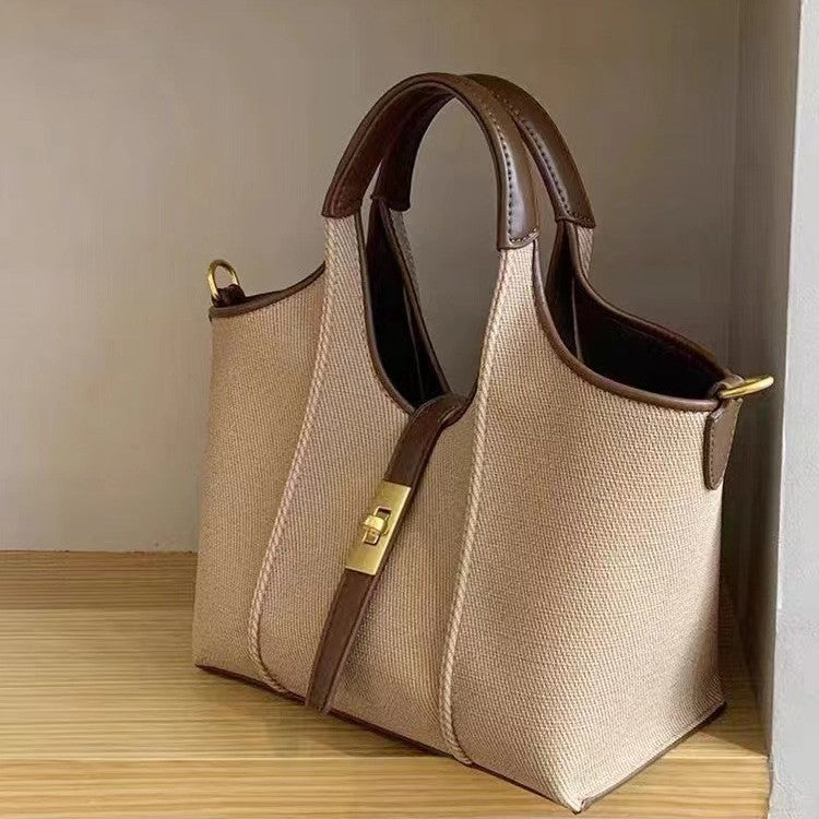 Canvas Vegetable Basket Tote