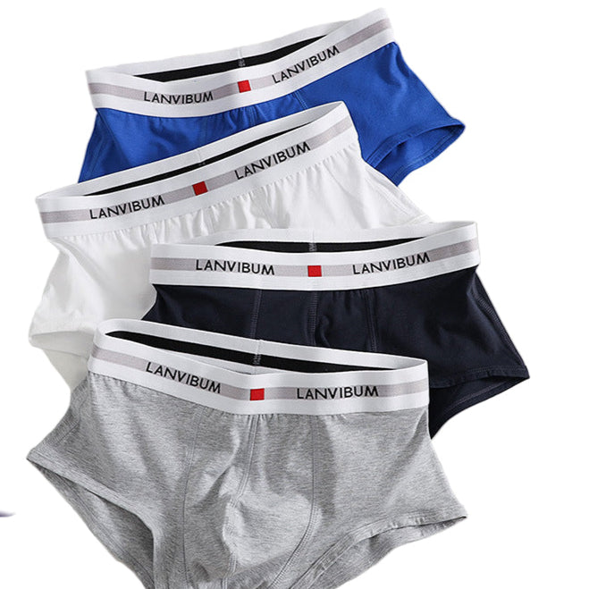PACK OF - 6 Mens Cotton Low-Waist Boxer Briefs