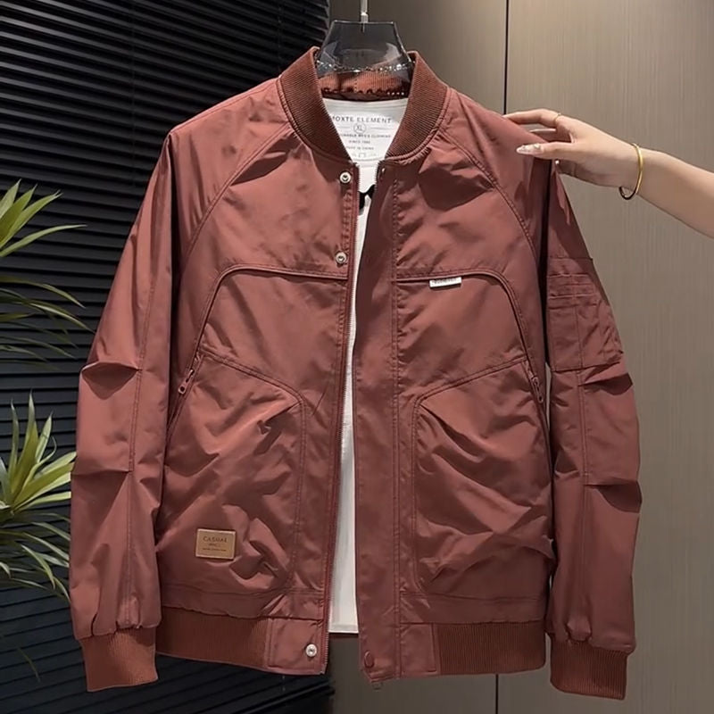 Men’s American Retro Slim-Fit Retro Pilot Bomber Jacket