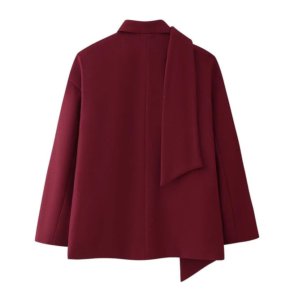 INSTOCK-Retro Loose Wool Jacket Women