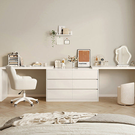 Modern Dressing Table with Cupboard and Storage — 0.8m table 0.8m three-drawer cabinet