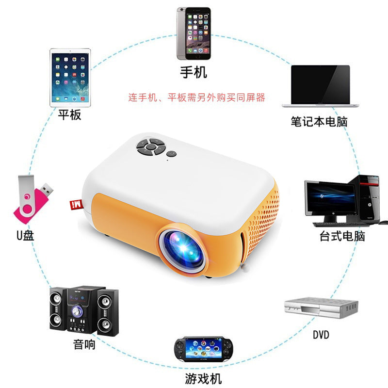 Chuangjian A10 Mini Portable Projector | Mobile Screen Mirroring