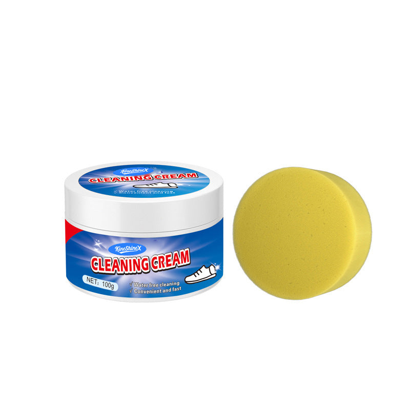 Cross-Border White Shoe Cleaner No-Wash Brush & Paste Set