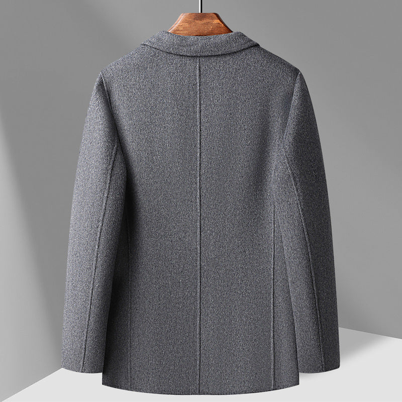 STOCK-Light Luxury Wool Suit Jacket – Double-Sided Spring/Autumn