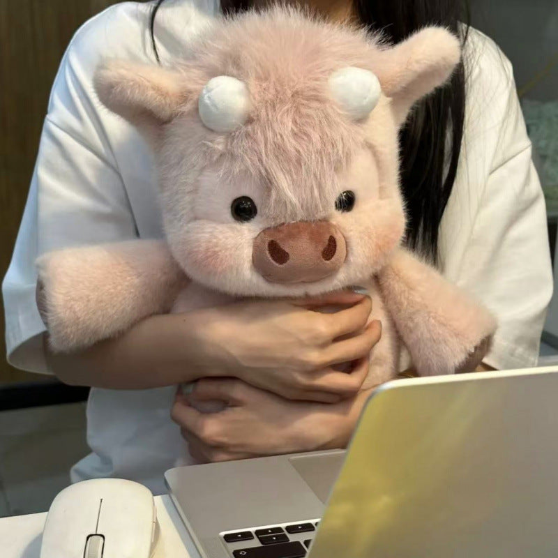 Cute Sudianzi Cow Plush Toy Soft Cuddling Doll for Kids