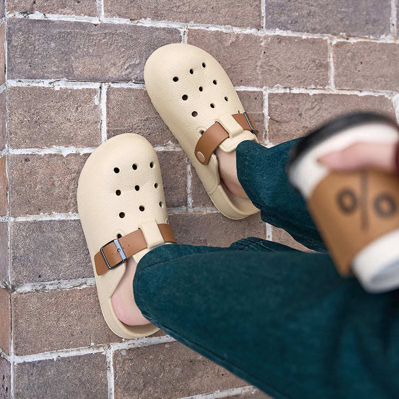 Women’s Birkenstock Style Closed-Toe Sandals Thick Sole