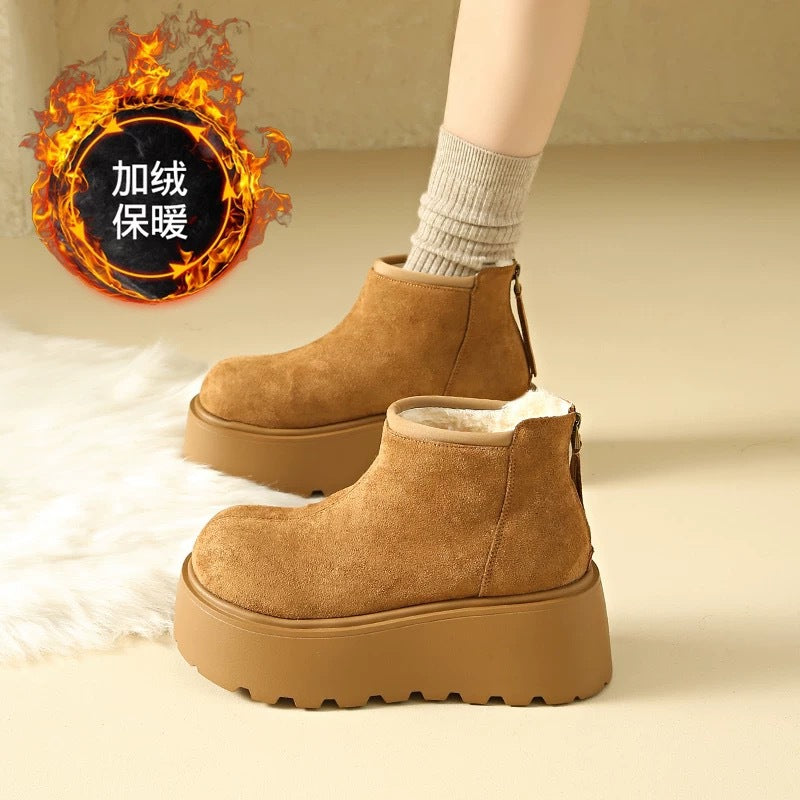 2026 European Warm Snow Boots for Women – 7cm Sole