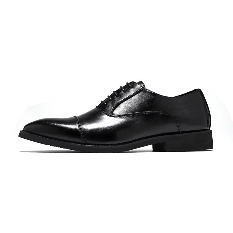 INSTOCK-British Style Men's Wedding Shoes  Business Dress Leather