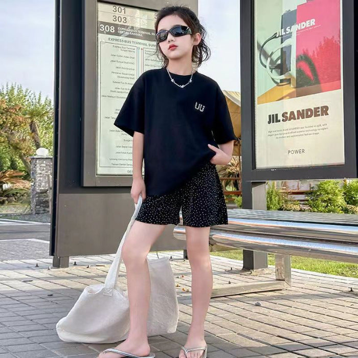 Girls Sports T-Shirt & Pants Set – Active Kids Outfit Nepal | Tudoholic