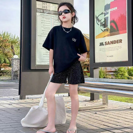 Girls Sports T-Shirt & Pants Set – Active Kids Outfit Nepal | Tudoholic