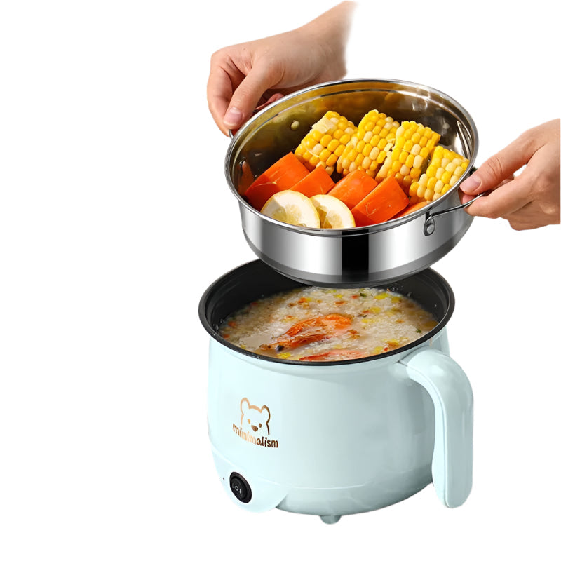 Mini Electric Cooker – Small Rice & Wok for 2 People