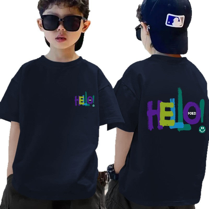 Boys 100% Cotton Summer T-Shirt – Casual Western Style