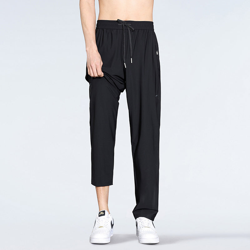 Men’s Ice Silk Pants – Quick-Dry & Stretch Fit
