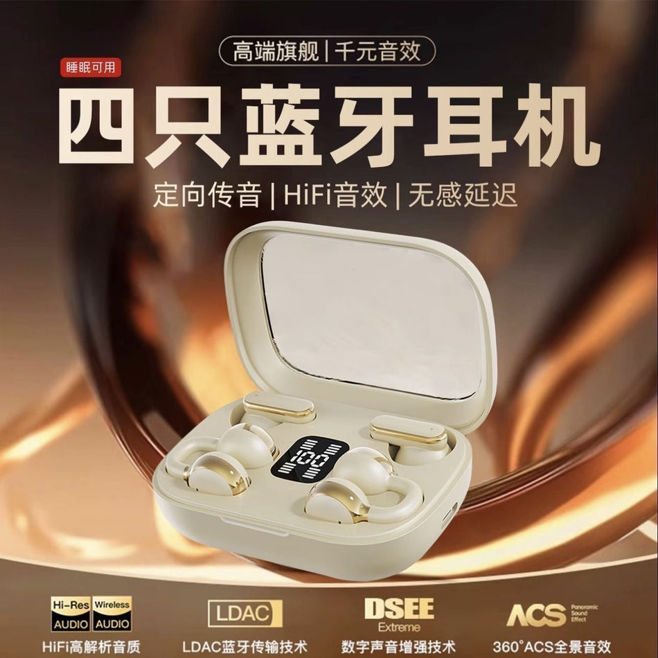Bone Conduction Gaming Bluetooth Headphones Long Battery
