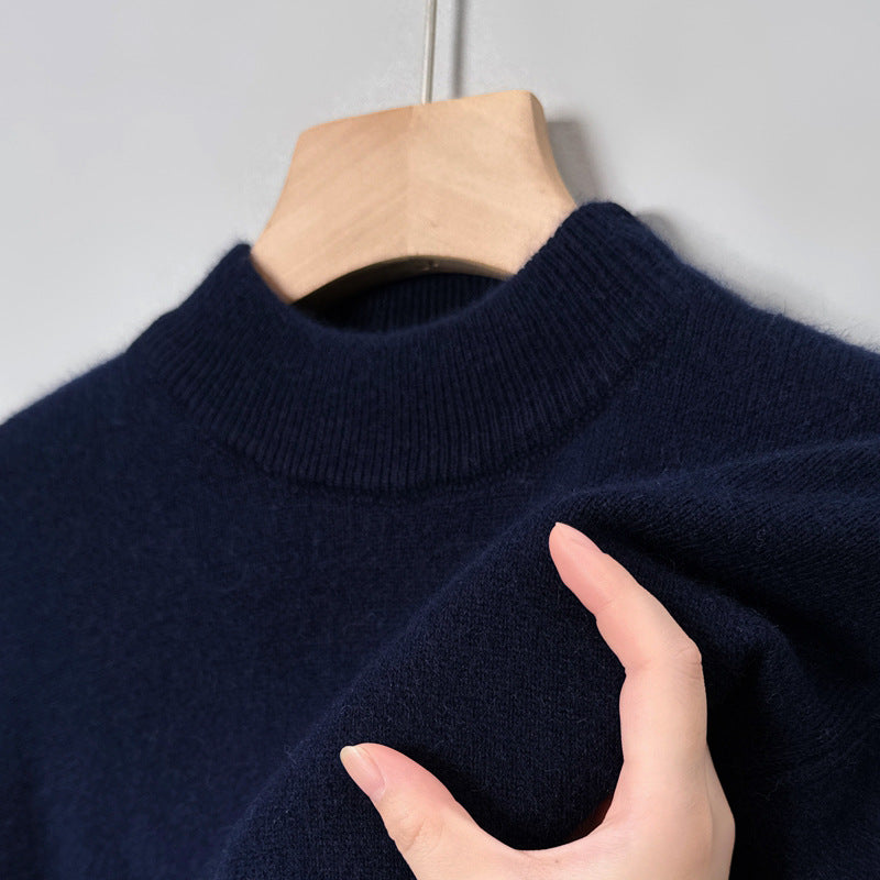 Men’s Half Turtleneck Knitwear Sweater – Thick Winter Style