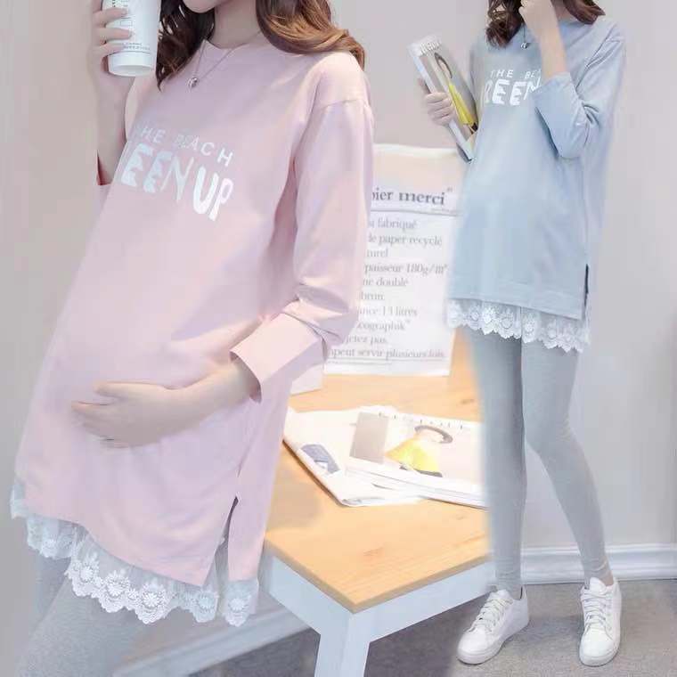 Korean-Style Loose Maternity Top