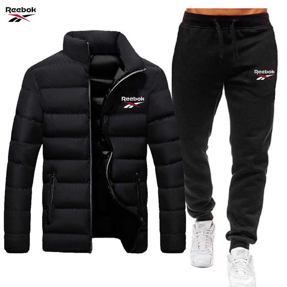 Men’s Winter Cotton-Padded Sports Jacket & Trousers